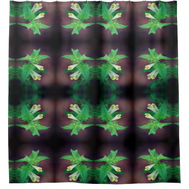 Tiny White Wildflower Close Up Pattern (Front)