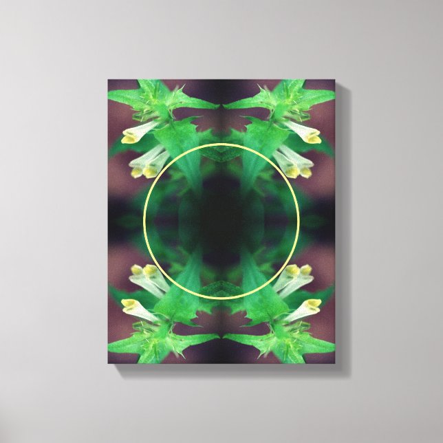 Tiny White Wildflower Create Your Own Photo Canvas Print (Front)