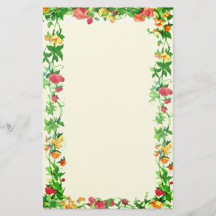 Tiny Wild Roses Vintage style Stationery