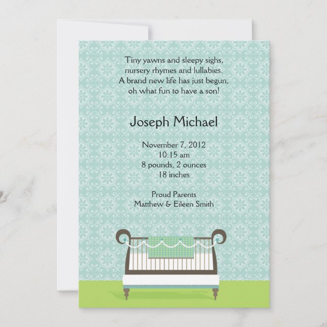 Tiny Yawns Announcement (Front)