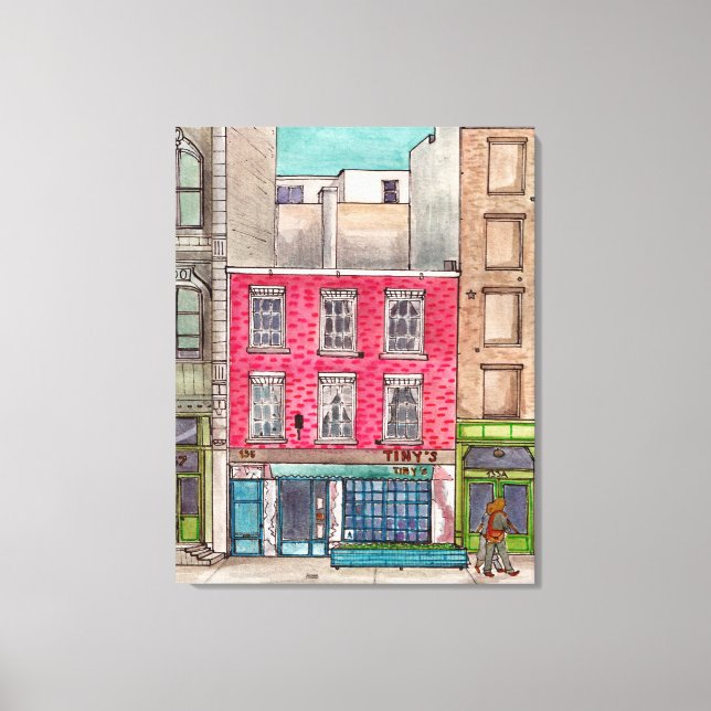 Tiny's 135 &The Bar Upstairs Tribeca Manhattan NYC Canvas Print (Front)