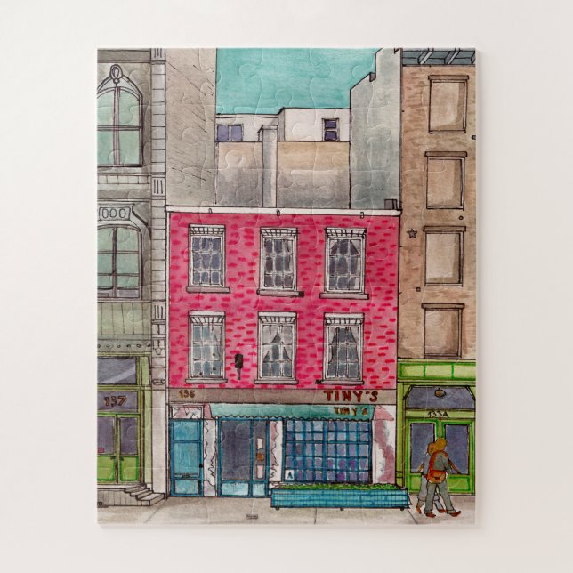 Tiny's 135 &The Bar Upstairs Tribeca Manhattan NYC Jigsaw Puzzle (Vertical)