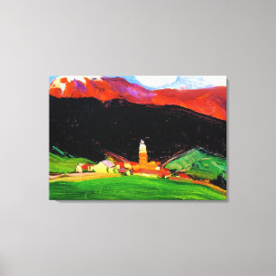 Tinzen (Oberhalbstein) Switzerland, fine art, Canvas Print