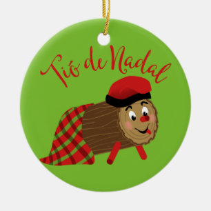 Tio De Nadal Ceramic Ornament