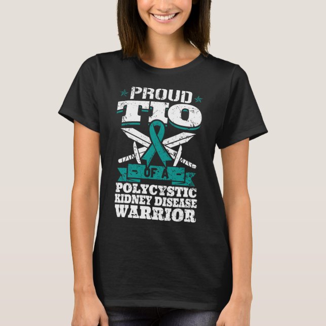 Tio Of A Polycystic Kidney Disease Warrior Uncle P T-Shirt (Front)