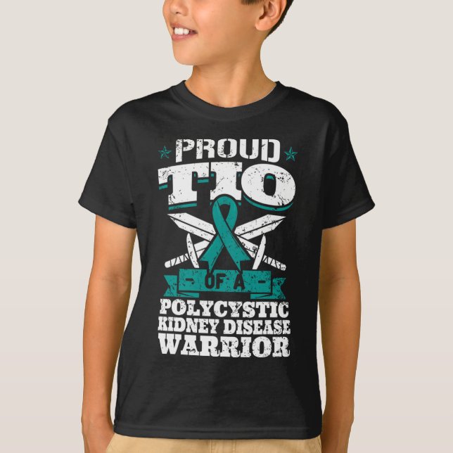 Tio Of A Polycystic Kidney Disease Warrior Uncle P T-Shirt (Front)