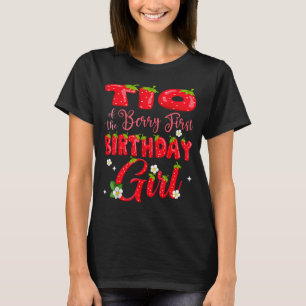 Tio of berry first birthday girl strawberry 1st T-Shirt
