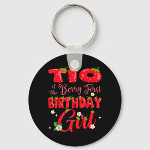 TIO of Berry Ft Birthday Girl Strawberry 1st Keychain