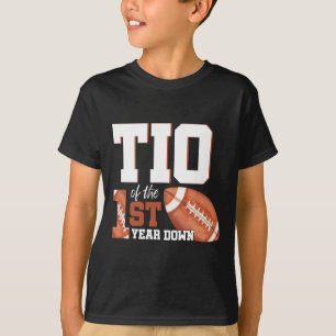 Tio Of The 1 Year Old Birthday Football 1st Year D T-Shirt