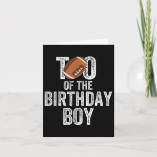 Tio Of The Birthday Boy American Football Lover  Card