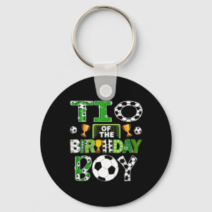 Tio Of The Birthday Boy Soccer Player Game Day Keychain