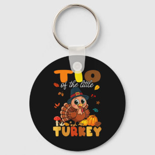 Tio Of The Little Turkey Thanksgiving Baby Shower Keychain