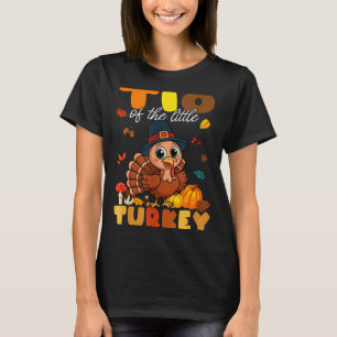 Tio Of The Little Turkey Thanksgiving Baby Shower T-Shirt