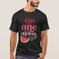 Tio of the One In A Melon Birthday Girl Watermelon