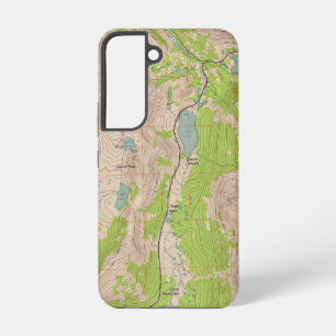 Tioga Pass, California Topographic Map Samsung Galaxy Case