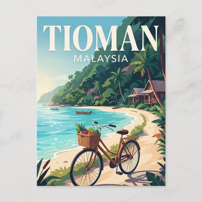 Tioman Island Malaysia Postcard (Front)