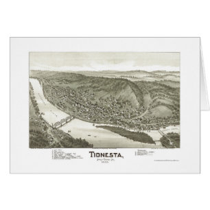Tionesta, carte panoramique de PA - 1896
