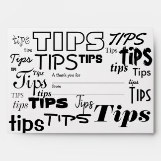 Tip Envelope / A Thank you for ...