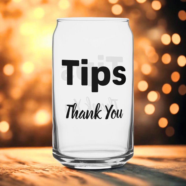 Tip Jar Can Glass (Creator Uploaded)