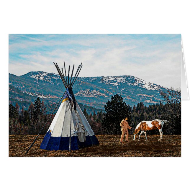 Tipi - Camp d'hiver (Devant horizontal)