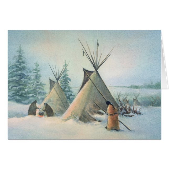 TIPI CAMP SQUAW by SHARON SHARPE (Front Horizontal)