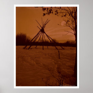 Tipi Frame Poster