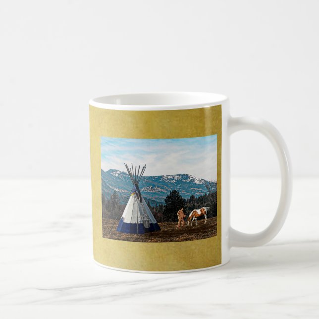 Tipi - Winter Camp Coffee Mug (Right)