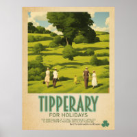 Tipperary Ireland, Retro Irish Travel Advert