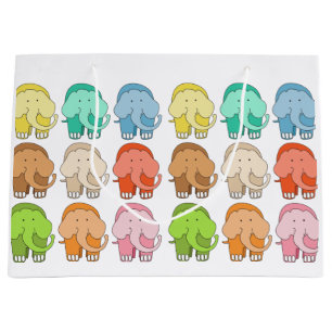 Tippy Toes Elephant  Large Gift Bag