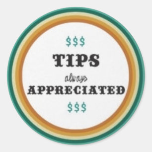 tips classic round sticker