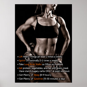Tips For A Healthier and Better Body Poster