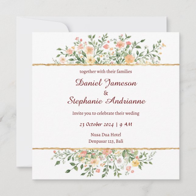 Tips for a Memorable and Loving Wedding Invitation (Front)