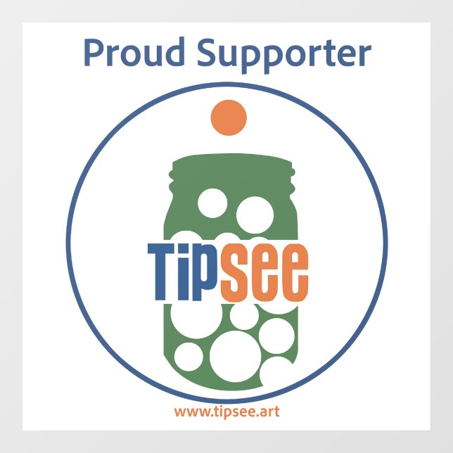 TipSee Supporter Window Decal (Sheet)