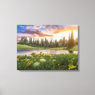 Tipsoo Lake of Mt.Rainier Canvas Print