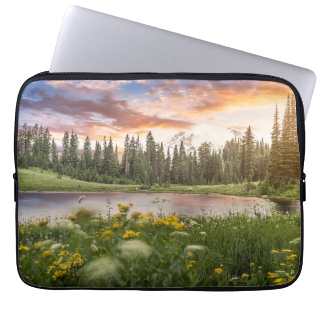 Tipsoo Lake of Mt.Rainier Laptop Sleeve (Front)