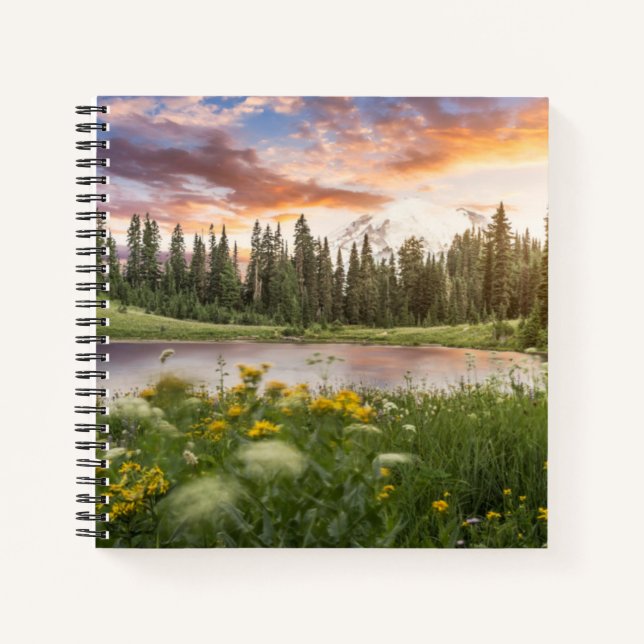Tipsoo Lake of Mt.Rainier Notebook (Front)
