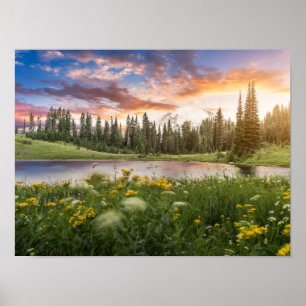 Tipsoo Lake of Mt.Rainier Poster