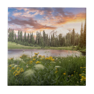 Tipsoo Lake of Mt.Rainier Tile