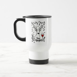 Tipsy and Bright Deer Travel Mug