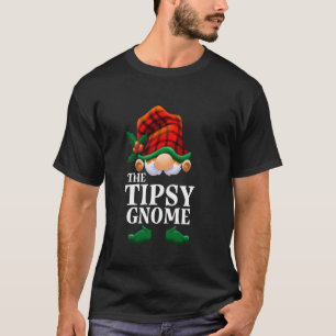Tipsy Gnome Funny Matching Family Christmas Party  T-Shirt