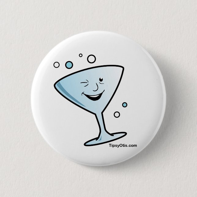 Tipsy Otis button!! 2 Inch Round Button (Front)