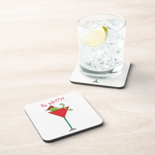 Tipsy-tini's Frog Coaster (Right Side)