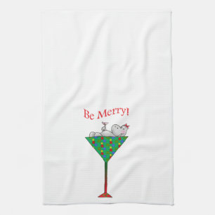Tipsy-tini's Hippo Kitchen Towel