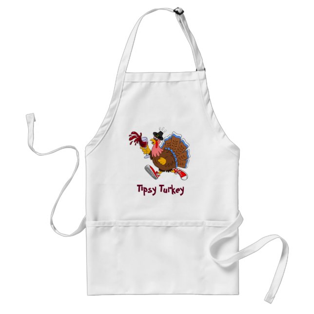 Tipsy Turkey (Wine) Standard Apron (Front)