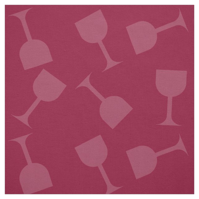 Tipsy Wine Glasses Fabric (Swatch)