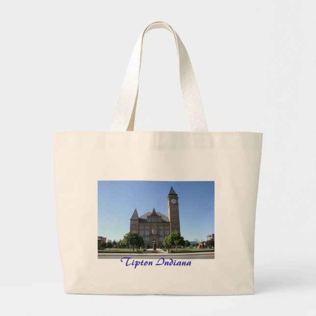 Tipton Indiana Large Tote Bag (Front)