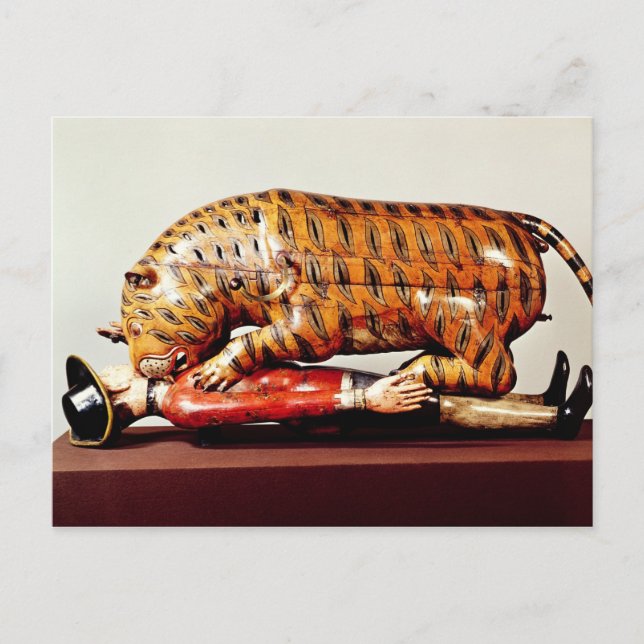 Tipu's Tiger, c.1790 (wood) Postcard (Front)