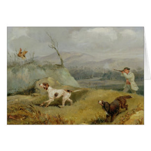 Tir de grouse (huile sur la toile)