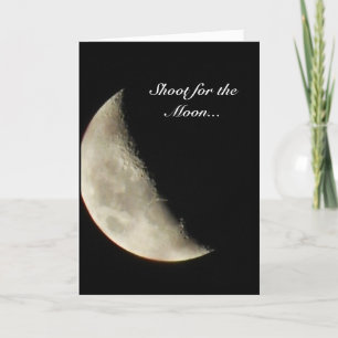 Tir pour la carte de voeux de lune