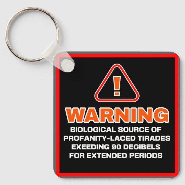 TIRADE WARNING KEYCHAIN (Front)